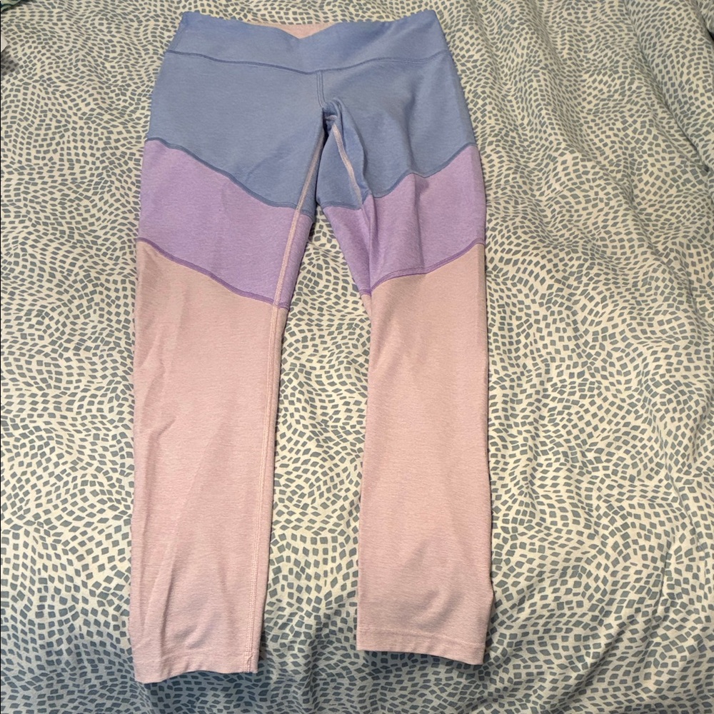 EUC Outdoor Voices 7/8 Springs Leggings in Lilac/Lavender/Dahlia